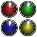 Metal color buttons isolated texture Royalty Free Stock Photo
