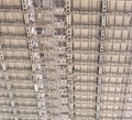 Metal construction background. Structural design engineering. Structure engineering at building site. Framework