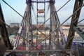 Metal construction of Vienna giant wheel Royalty Free Stock Photo