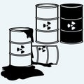 Metal containers for storage of toxic substances