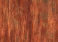 Metal copper orange panel texture, shiny steel with rusty brown reflection 3D banner. Metallic gradient with scratches