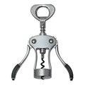 Metal corkscrew isolated Royalty Free Stock Photo