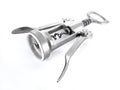 Metal corkscrew isolated Royalty Free Stock Photo