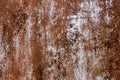 Metal corroded texture background. Rusty weathered painted sheet Royalty Free Stock Photo