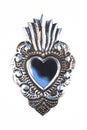 Metal crafts silver heart