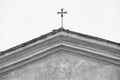 Malta shaped cross. Black and white photo Royalty Free Stock Photo