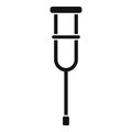 Metal crutches icon, simple style Royalty Free Stock Photo