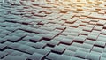 Metal cubes array as abstract 3d background Royalty Free Stock Photo