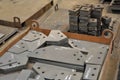 Metal cutting. Sorting and storage of finished parts with marking