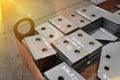 Metal cutting. Sorting and storage of finished parts with marking