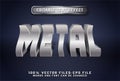 metal 3d text effect premium vectors Royalty Free Stock Photo