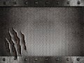 Metal damaged grate background