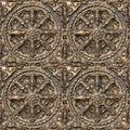 Metal decorative pattern Royalty Free Stock Photo