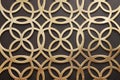 Metal decorative pattern on the wall Royalty Free Stock Photo