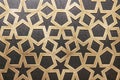 Metal decorative pattern on the wall Royalty Free Stock Photo