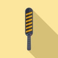 Metal detector access icon, flat style Royalty Free Stock Photo