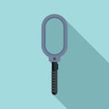 Metal detector device icon, flat style Royalty Free Stock Photo