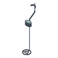 Metal detector equipment icon, isometric style Royalty Free Stock Photo