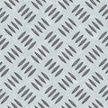 Metal diamond pattern non-skid gray wrap around texture seamless tile. Pattern style of steel floor for background Royalty Free Stock Photo