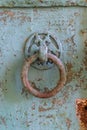 Metal door knocker, ring Royalty Free Stock Photo