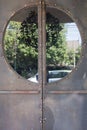 Metal door rusty corroded texture