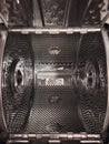 Metal drum of top loader washing machine Royalty Free Stock Photo