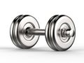 Metal dumbbell Royalty Free Stock Photo