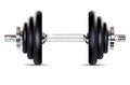 Metal dumbbell Royalty Free Stock Photo