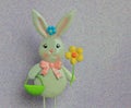 Metal Easter Bunny Decoration Royalty Free Stock Photo