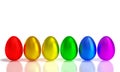 Metal easter eggs Royalty Free Stock Photo