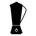 Metal electric kettle icon, simple style