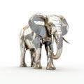 Metal Elephant Sculpture: Digital Constructivism Inspired 3d Model