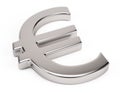 Metal euro symbol