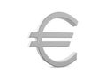 Metal euro symbol Royalty Free Stock Photo