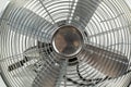 Metal fan close-up on a white background Royalty Free Stock Photo