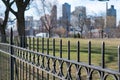 Metal Fence at Rainey Park in Astoria Queens New York