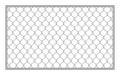 Metal fence wire mesh isolated on white background, net fence silver steel, mesh silver object illustration, iron barbed wire