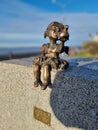 metal figurine of a girl with a whistle in Arkhangelsk