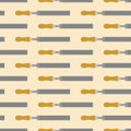 Metal file pattern seamless. Rasp tool background. vector texture