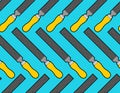 Metal file pattern seamless. Rasp tool background. vector texture