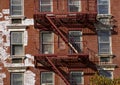 Metal fire escape Royalty Free Stock Photo