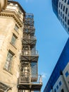 Metal Fire Escape Stairs On Old Building Royalty Free Stock Photo