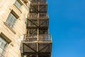 Metal Fire Escape Stairs On Old Building Royalty Free Stock Photo