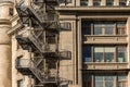 Metal Fire Escape Stairs On Old Building Royalty Free Stock Photo