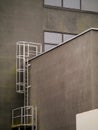 Metal fire escape stairs on an old factory building Royalty Free Stock Photo