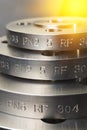 Metal flange ring Royalty Free Stock Photo