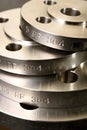 Metal flange ring Royalty Free Stock Photo