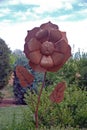 Metal Flower Sculpture