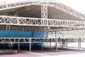 Metal folding stage for concert Royalty Free Stock Photo