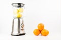 Blender Closeup With Fresh Exotic Tropic Fruits